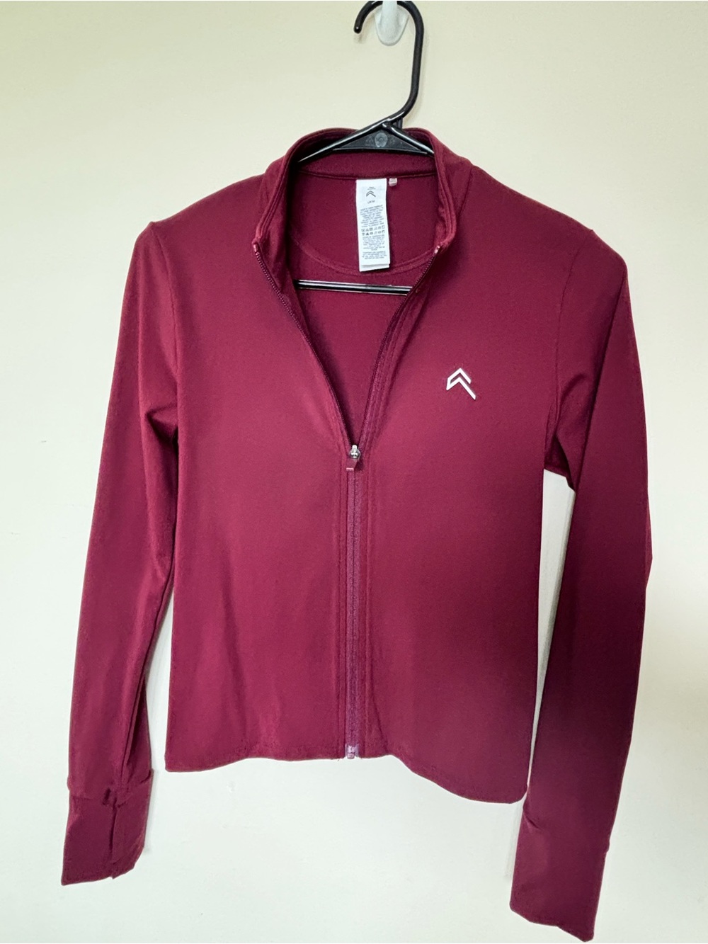Women’s Maroon Zip-Up Jacket